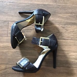 Heels 6 Michael Kors coffee brown EUC